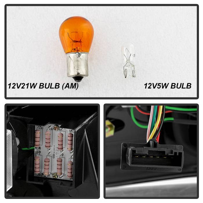 Spyder BMW 99-01 3-Series E46 LED tail lights black