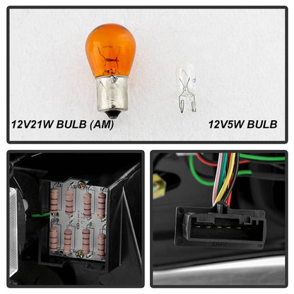 Spyder BMW 99-01 3-Series E46 LED tail lights black