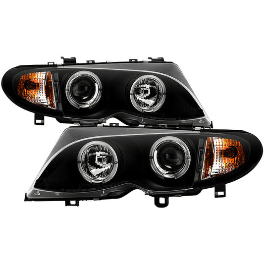 Spyder BMW E46 3-Series sedan Halo Pro Headlights