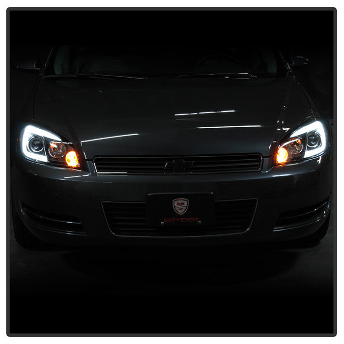 Spyder Chevy Impala 06-13 Chevy Monte Carlo 06-07 Projector Headlights Black installed