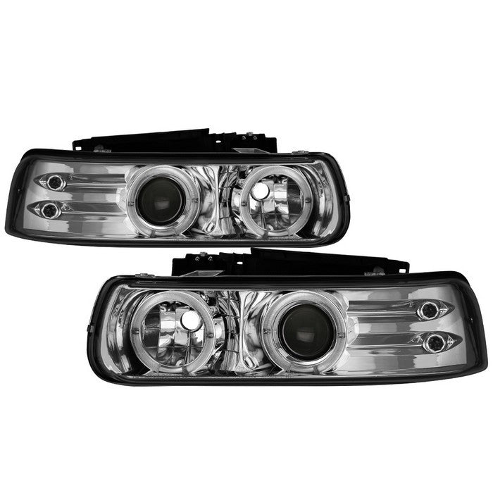 Spyder Chevy Silverado 1500 2500 99-02 3500 01-02 Suburban 1500 2500 00-06 Tahoe 00-06 Projector Halo LED Headlights Chrome.jpg