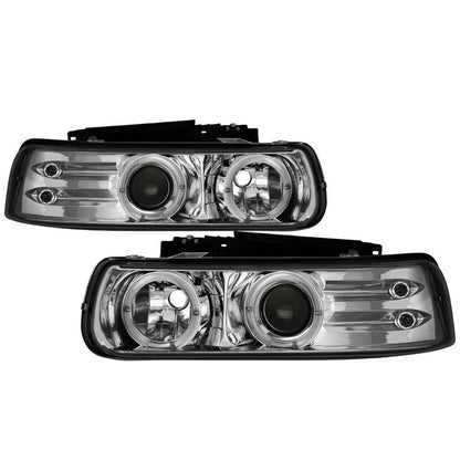 Spyder Chevy Silverado 1500 2500 99-02 3500 01-02 Suburban 1500 2500 00-06 Tahoe 00-06 Projector Halo LED Headlights Chrome.jpg