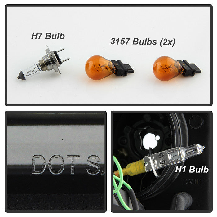 Spyder Chevy Silverado 15-2019 2500 3500 HD Projector Headlights Light Bar DRL Smoke