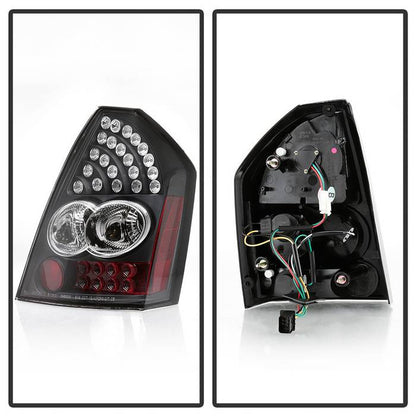 Spyder Chrysler 2006 300C LED tail lights black