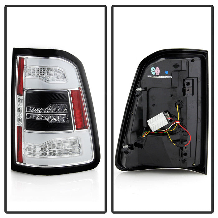 Spyder Dodge 2019-20 Ram 1500 seq LED tail Light chrome Halogen type
