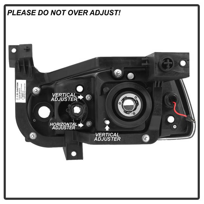 Spyder Dodge Charger 2006-10 1pc Projector Headlights Halogen Model Light Bar LED Chrome