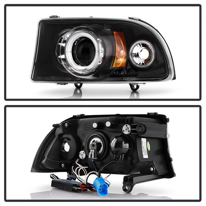 Spyder Dodge Dakota 97-04 Durango 98-03 1PC Projector Headlights CCFL Halo LED Black