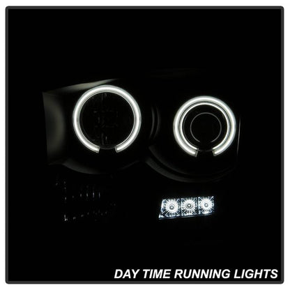 Spyder Dodge Ram 1500 06-08 2500 3500 06-09 Projector Halo LED Headlights CCFL Black Smoke installed