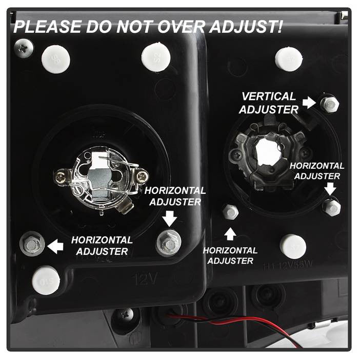 Dodge Ram 1500 2500 3500 03-05 LED Bar Headlights adjustment for adjuster