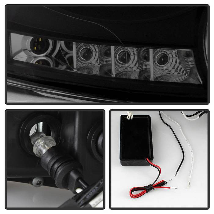 Spyder Dodge Ram 2500 3500 06-09 Projector Halo LED Headlights CCFL Black Smoke