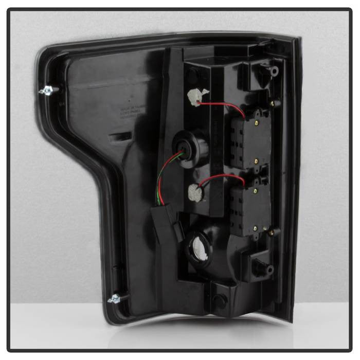 Spyder Ford 2015-17 F150 LED bar tail lights smoke -no blind spot