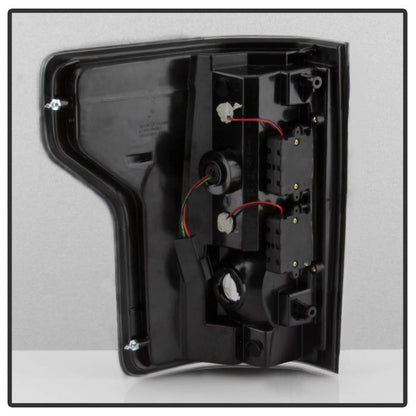 Spyder Ford 2015-17 F150 LED bar tail lights smoke -no blind spot