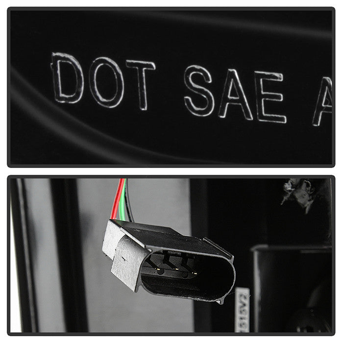 Spyder Ford 15-17 F150 LED bar tail lights All black