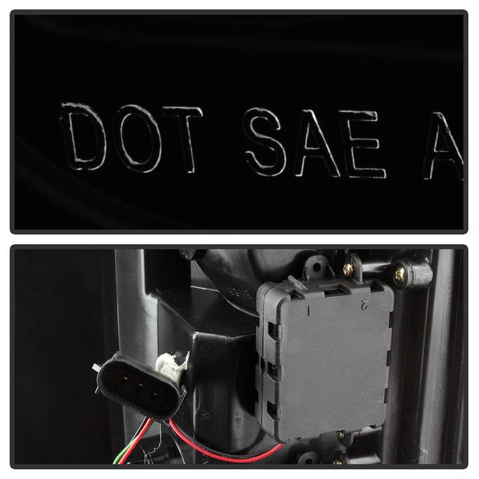 Spyder Ford 15-17 F150 LED bar taillights smoke -no blind spot