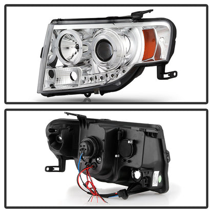 Spyder Ford Escape 08-12 Projector Headlights Halogen Model DRL Chrome