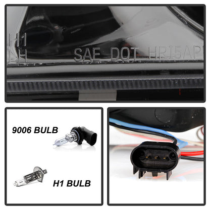 Spyder Ford F150 2004-08 Projector Headlights Version 2 LED Halo Smoke