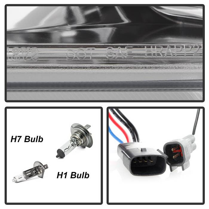 Spyder Ford F150 18-19 Halogen Model Projector Headlights LED Sequential Signal Chrome