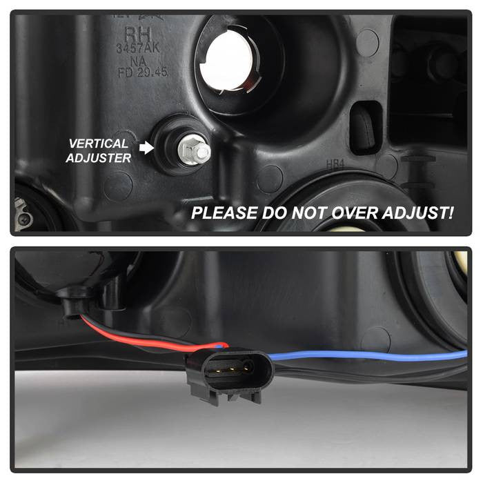 Spyder Ford F150 2004-08 Light Bar Projector Headlights Chrome