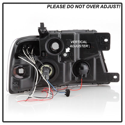 Spyder Ford F150 04-08 Projector Headlights v2 LED Halo Smoke