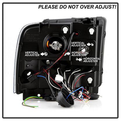 Spyder Ford F250 F350 F450 Super Duty 05-07 Headlights Black Smoked