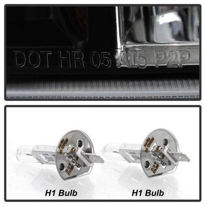 Spyder Ford F250 Super Duty 99-04 V2 Halo Projector Headlights Black smoke