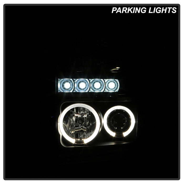 Spyder Ford F350 Super Duty Halo Projector Headlights black
