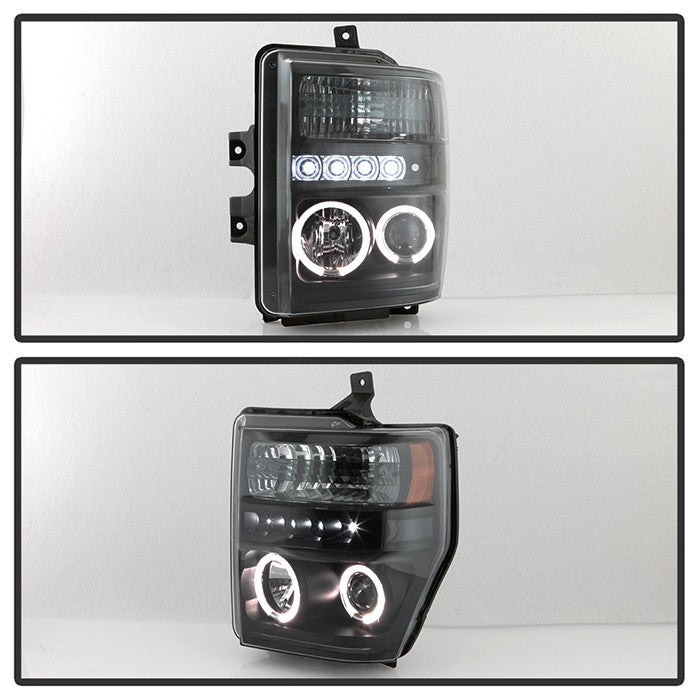 Spyder Ford F450 Super Duty Halo Projector Headlights black