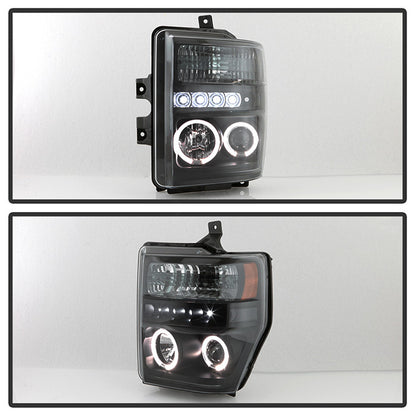 Spyder Ford F450 Super Duty Halo Projector Headlights black