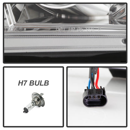 Spyder Ford Mustang 2005-08 Version 2 Projector Headlights DRL LED Chrome