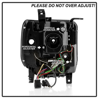 PRO-YD-GS14V2-LBDRL-C GMC Sierra 1500/2500HD/3500HD 14-18 headlights  adjuster for adjustments