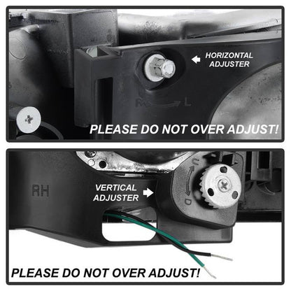 Spyder GMC Yukon 00-06 GMC Yukon Denali 01-06 V2 Projector Headlights Light Bar DRL Chrome