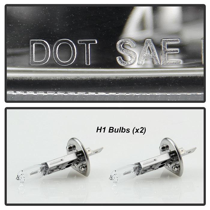 Spyder Honda Accord 08-12 4Dr LED Halo Projector Headlights Black