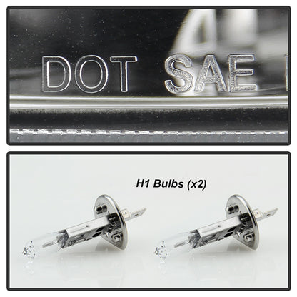 Spyder Honda Accord 08-12 4Dr LED Halo Projector Headlights Black