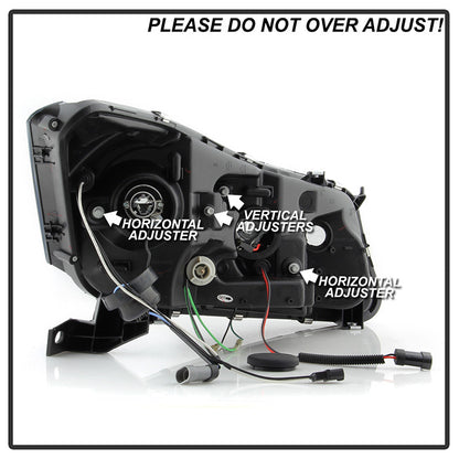 Spyder 08-12 Honda Accord 4Dr LED Halo Projector Headlights DRL Black