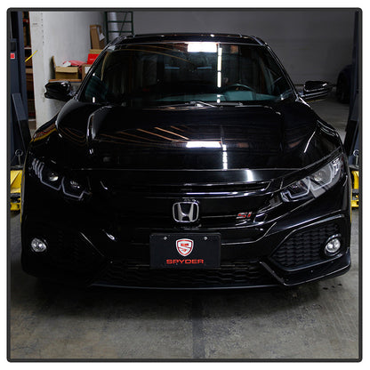 Spyder Honda Civic 16-20 2DR/4DR/Hatchback LED Sequential Turn Signal Projector installed Headlight Black