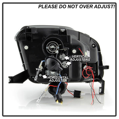 Spyder Honda Prelude 1997-01 Projector Headlights LED Halo Smoke