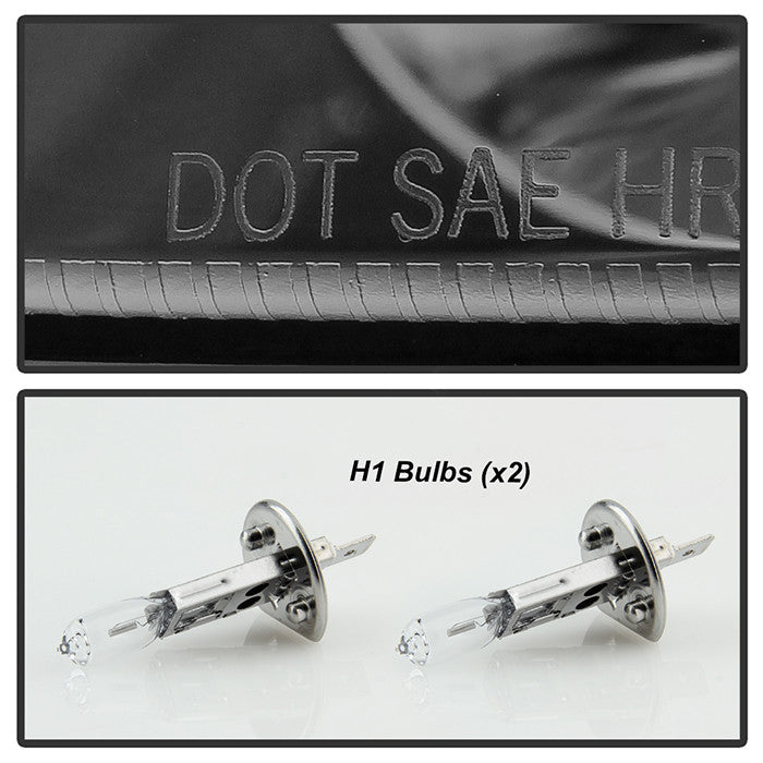 Spyder Honda Prelude 97-2001 Projector Headlights LED Halo Smoke