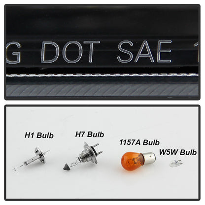 Spyder Hyundai Genesis 2010-12 Projector Headlights Halogen Model LED Halo DRL Black