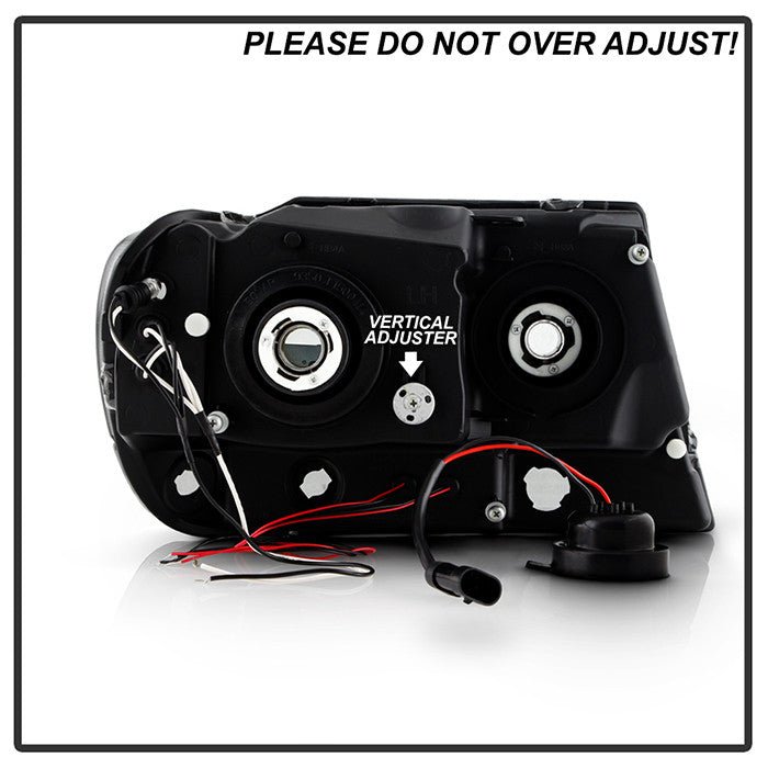 Spyder Jeep Grand Cherokee 99-04 Projector Headlights LED Halo chrome Smoke