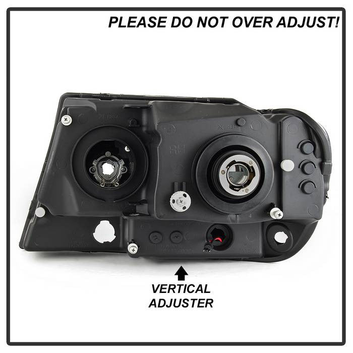 Spyder Jeep Grand Cherokee 1999-04 Version 2 Light Bar Projector Headlights Chrome