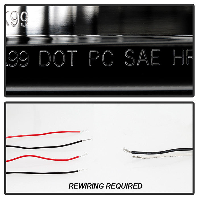 Spyder Jeep Grand Cherokee 99-04 Projector Headlights LED Halo Black Smoke dot