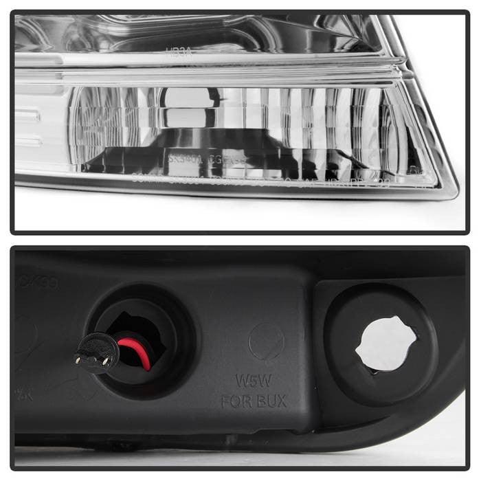 Spyder Jeep Grand Cherokee 99-04 v2 Light Bar Projector Headlights Chrome