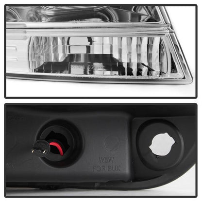 Spyder Jeep Grand Cherokee 99-04 v2 Light Bar Projector Headlights Chrome