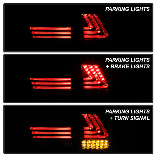 Spyder Lexus 04-09 RX330 RX350 LED tail lights black installed