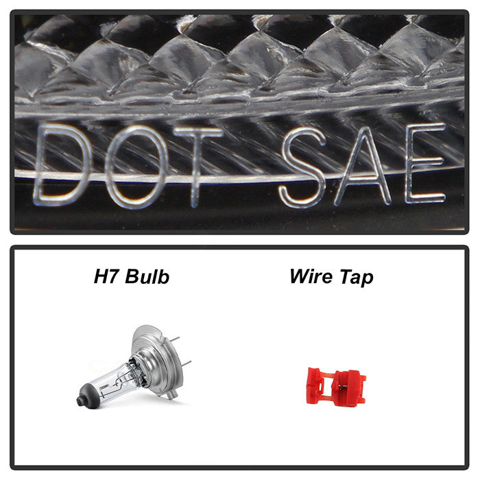 Spyder Mini Cooper 07-12 v2 Halogen Model Projector Headlights Switch Back DRL black