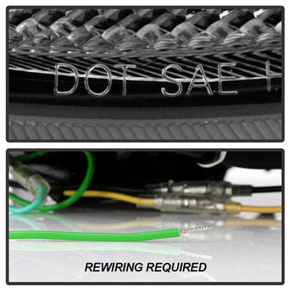 Spyder Mini Cooper 2010-2012 v2 Xenon HID Model Projector Headlights Switch Back DRL black