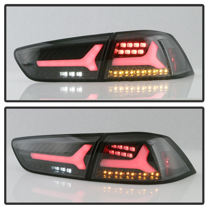 Spyder Mitsubishi 2008-14 Lancer Evo X V2 LED tail lights black