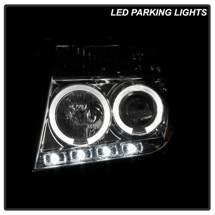 PRO-YD-NF05-HL-SM Nissan Frontier/ Pathfinder 05-07 Pro Headlights parking lights on
