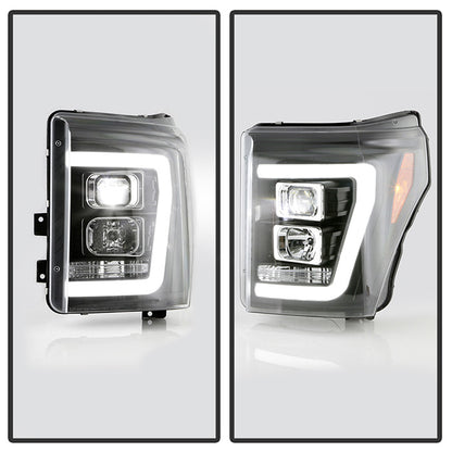 Spyder Platinum 2013 Ford F-250 Super Duty LED Projector headlights V2