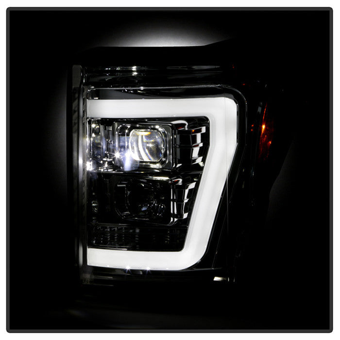 Spyder Platinum 2013 Ford F250 F350 F450 Super Duty chrome projector headlights
